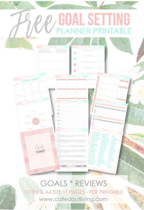 Goal Planner Printable Free, Goal Planner Free, Free Goal Printables, Goal Setting Printable, Planner Free Printable, Goals Printable, Goals Sheet, Goal Setting Planner, Goal Planner Printable