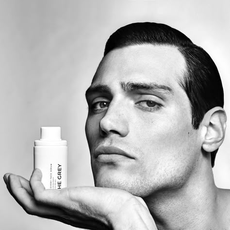 Man Skincare, The Grey Man, Skincare For Men, Mascara Hacks, Fragrance Campaign, Men Skin Care Routine, Grey Man, Skincare Products Photography, Beauty Routine Tips