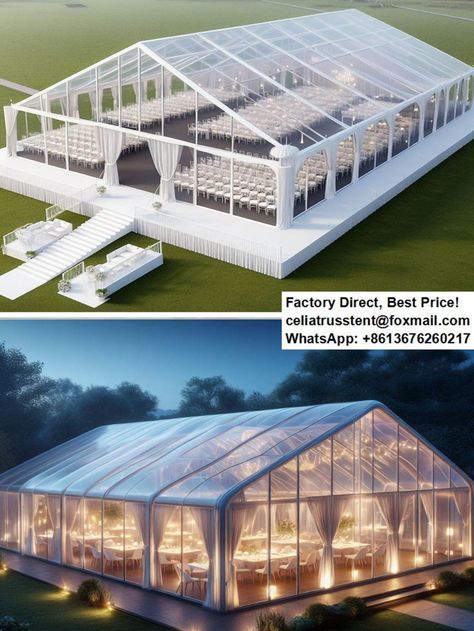 Clear PVC wedding marquee tent,wedding catering reception tent structure. Event Tents Outdoor, Clear Tent Wedding Reception, Marquee Tent Wedding, Clear Tent Wedding, Transparent Roof, Tent Structure, Marquee Tent, Reception Tent, Tent Wedding Reception