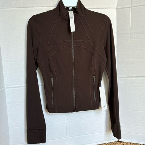 Lululemon Cropped Define Jacket Espresso Size 6 New With Tags Material *Nulu Absolutely New Size 6 Color Espresso Cross Listed Sold Out Online Price Firm. Lululemon Brown Define Jacket, Lululemon Espresso, Cropped Define Jacket, Coral Jacket, Rose Jacket, Christmas Board, Define Jacket, Lululemon Jacket, Cropped Vest