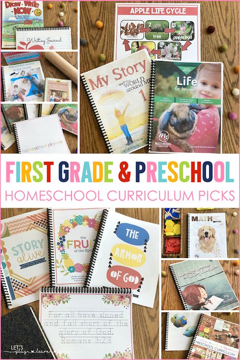 First Grade Science Curriculum, Bible Curriculum For Kids Homeschooling, First Grade Homeschool Curriculum, Masterbooks Curriculum, 1st Grade Homeschool Curriculum, First Grade Homeschool, Homeschooling First Grade, Kindergarten Review, Preschool Homeschooling