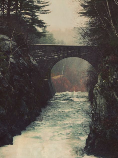 bridge, new england Bridge Over Troubled Water, Moody Photography, Inspiring Photography, Soul Sister, A Bridge, Pretty Places, In The Woods, White Photography, Beautiful World