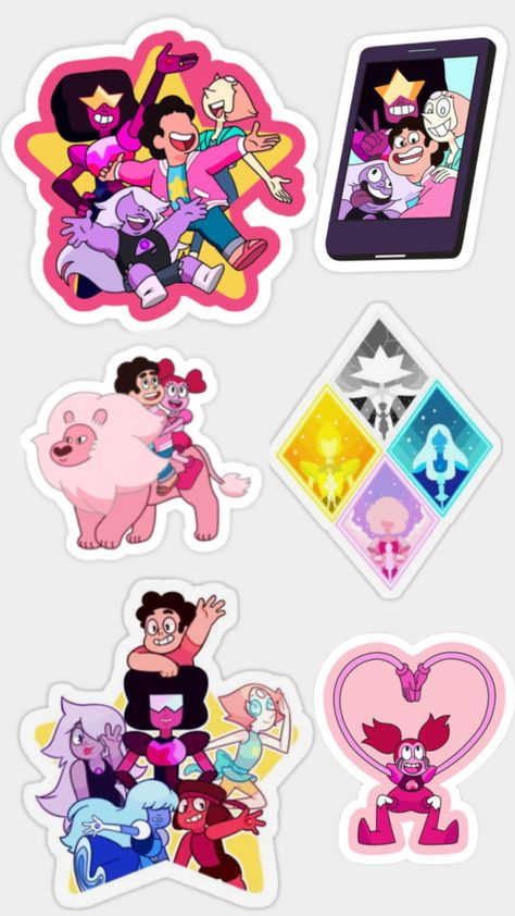 Steven Universe Stickers Printable, Steven Universe Stickers, Steven Uni, Bookmarks Handmade, Journal Stickers, Printable Stickers, Steven Universe, Universe, Cricut