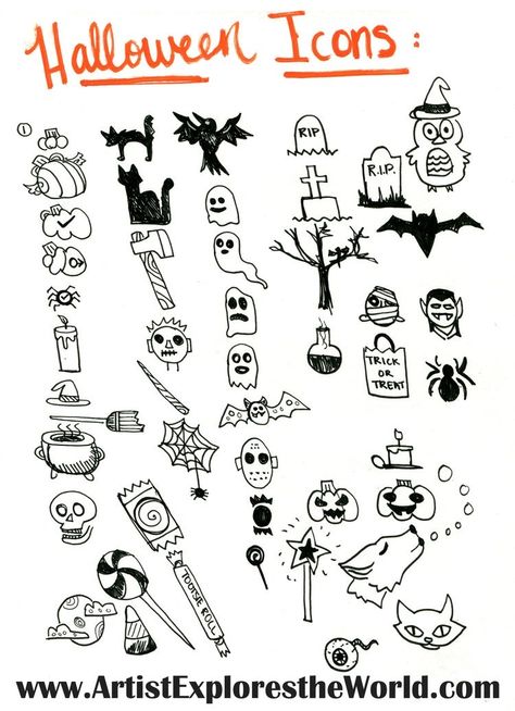 Bullet Journal October, Planner Doodles, Witch Drawing, Bujo Doodles, Bullet Journel, Halloween Icons, Halloween Drawings, Bullet Journal Themes, Journal Themes