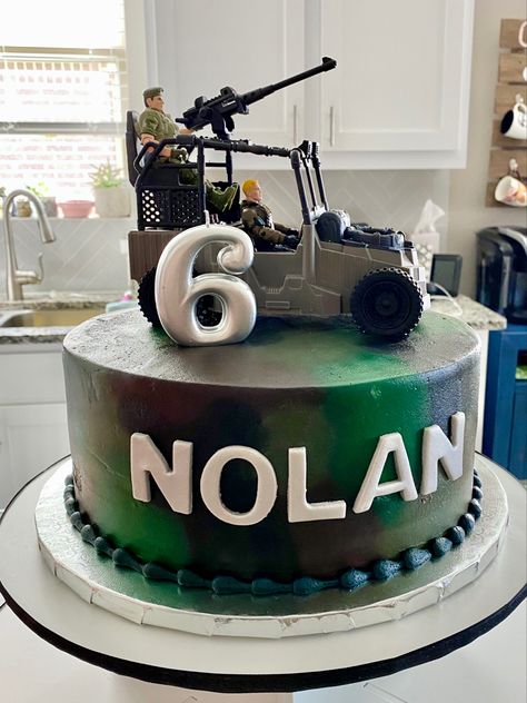 Military Cakes For Boys, Soldier Birthday Cake, Army Cake, Military Cake, Cake Kids, Party Themes For Boys, Cakes For Boys, Birthday Cake Kids, 6th Birthday