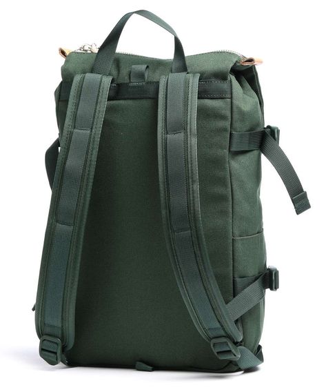 Topo Designs Rover Pack Mini Backpack coated Canvas green - 931094346000 | wardow.com Topo Designs Rover Pack, Backpacks Accessories, Green Backpacks, Topo Designs, Business Laptop, Backpack Straps, Luxury Brands, Mini Backpack, Online Accessories