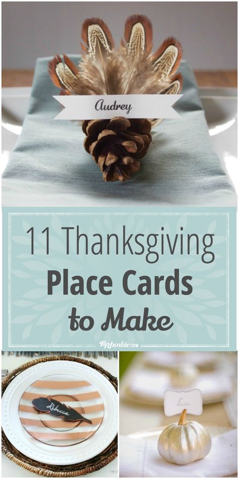 11 thanksgiving place cards to make Thanksgiving Place Cards Diy, Thanksgiving Table Place Cards, Thanksgiving Name Cards, Thanksgiving Table Settings Diy, Card Dress, Thanksgiving Planning, Diy Place Cards, Place Settings Thanksgiving, Thanksgiving Dinner Party