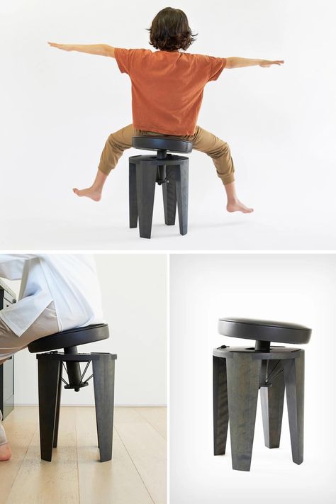 Unconventional Seating, Dynamic Furniture, Concept Chair, Flexible Chair, Fun Chair, Furniture Concept, Interior Concept Art, Art Deco Design Graphics, Active Design