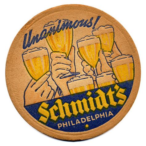 Vintage Beer Labels, Beer 101, Blackletter Font, Beer Advertising, Beer Art, Cool Coasters, American Beer, Mid Century Illustration, Beer Mats