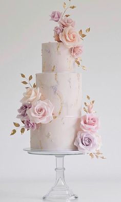 Flower Cake 2 Tier, Elegant Pink Cake, Blush Wedding Cake, Blush Wedding Cakes, Black And White Wedding Cake, Cake Structure, Wedding Cakes Elegant, Wedding Anniversary Cakes, 60th Birthday Cakes