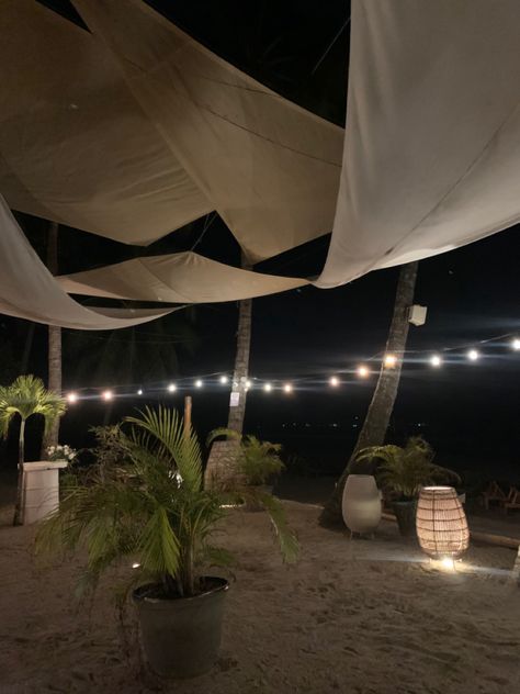 Night Time Beach Aesthetic, Bahamas At Night, Beach Party Aesthetic Night, Beach Cafe Aesthetic, Beach Bar Aesthetic, Beach Night Aesthetic, Beach Club Aesthetic, Summer Visionboard, Night Time Beach