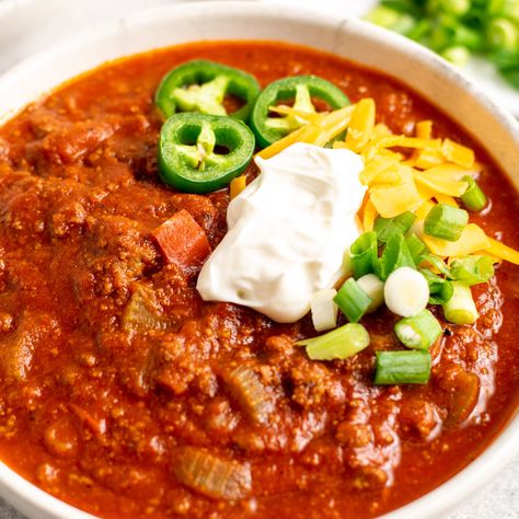 No Bean Chili No Bean Chili Recipe, Beanless Chili Recipe, Beet And Goat Cheese Salad, Beanless Chili, Cozy Winter Night, Beet And Goat Cheese, Bean Chili Recipe, Chili Spices, Winter Dishes