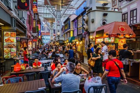 NYC To Open First Singapore Hawker Center In Midtown - Secret NYC Best Friend Dates, Hainanese Chicken, White Restaurant, Street Stock, Food Experience, Singapore Food, Food Street, Public Market, Food Hall