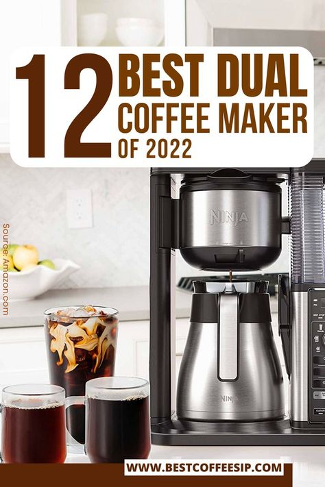 12 Best Dual Coffee Maker of 2022 Coffee Makers Best, Diy Coffee Maker, Dual Coffee Maker, Best Coffee Maker, Coffee And Espresso Maker, Hamilton Beach, Espresso Maker, Coffee Makers, Best Duos