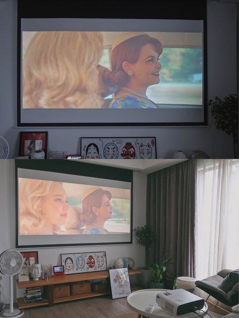 Projector in Living Room Set Up Ideas - Small Spaces
#projector #hometheater #livingroom #livingroomdecor #projectorscreenideasinsmallspaces #projectorscreenlivingroom Projector Set Up Ideas, Projector In Living Room Ideas, Projector Living Room Ideas, Living Room With Projector Ideas, Projector In Living Room, Living Room Set Up Ideas, Projector Cabinet, 2024 Bachelorette, Room Set Up Ideas