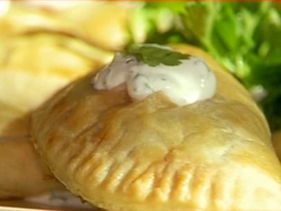 Spinach and Cheese Empanadas Recipe : Emeril Lagasse : Food Network Empanada Filling, Cheese Empanadas Recipe, Cheese Empanadas, Chicken Empanadas, Emeril Lagasse, Pie Crusts, Empanadas Recipe, Spinach And Cheese, Spinach And Feta