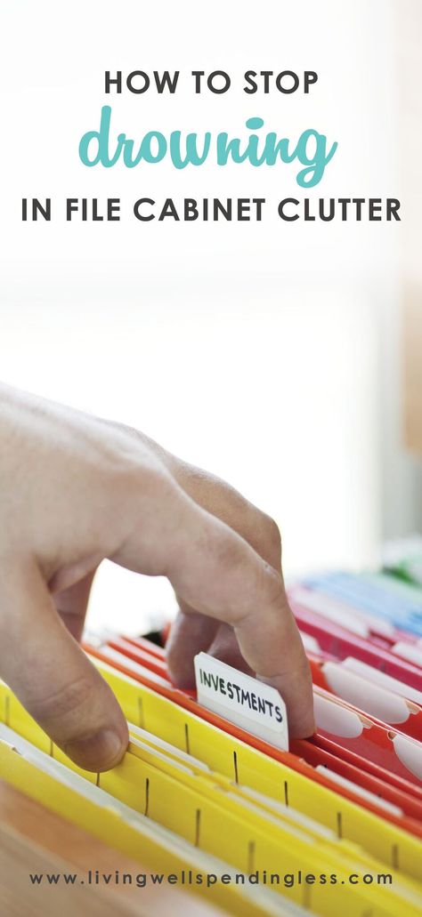 File cabinet clutter stacks up and gets out of control easily. Here's how to organize your file cabinets and clear the clutter!  #HowToOrganizeaFilingCabinet  #OrganizingDocuments  #Declutter Home Filing System, Organizational Ideas, Organizing Paperwork, Paper Clutter, House Tips, Clutter Organization, Organized Life, Important Documents, Organize Declutter