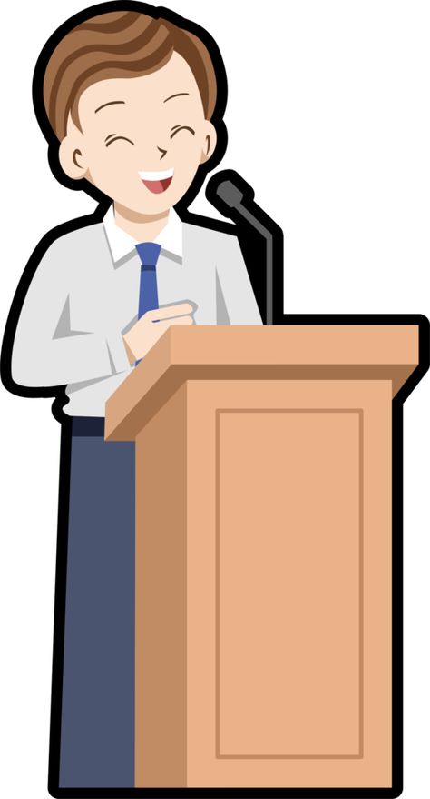 Giving Speech, Student Clipart, Easy Cartoon, Easy Cartoon Drawings, Clipart Design, Public Speaking, Formal Style, Colouring Pages, Fashion Pictures