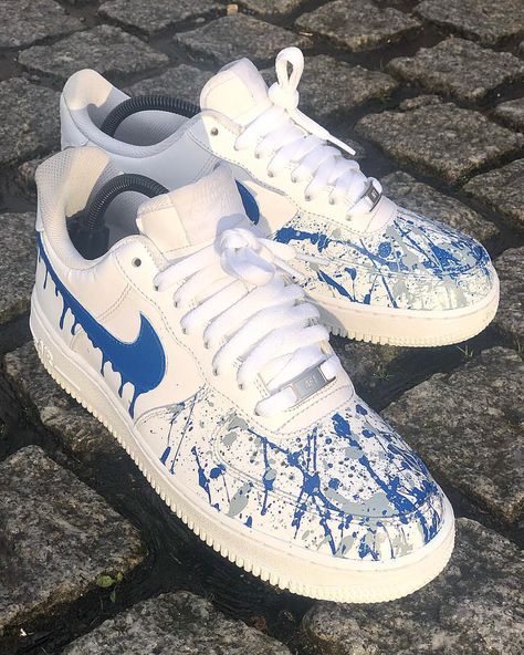 Air Force Shoes, Custom Painted Shoes, Custom Shoes Diy, Diy Sneakers, Nike Shoes Air Force, Air Force 1s, Custom Nike Shoes, Air Force 1 Custom, Custom Air Force 1