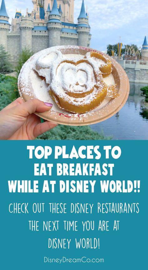 Places To Eat At Disney World, Disney World Breakfast, Best Places To Eat In Disney World, Disney Breakfast Ideas, Food At Disney World, Disney Breakfast, Disney World Dining, Dining At Disney World, Restaurant Tips