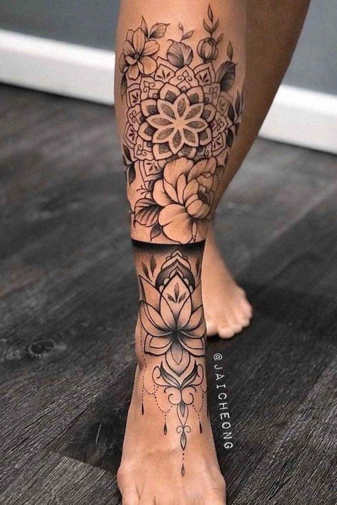 Calf Sleeves Tattoo, Calf Tattoos For Women, Sock Tattoo, Robin Tattoo, Lower Leg Tattoos, Shin Tattoo, Hip Thigh Tattoos, Full Leg Tattoos, Ankle Tattoos For Women