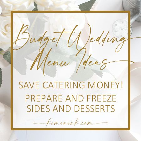 Budget Wedding Menu Ideas When You Are The Caterer - kimenink.com Small Wedding Menu Ideas, Frozen Fruit Cups, Wedding Planner List, Fall Wedding Menu, Wedding Menu Ideas, Welcome To Our Family, Free Wedding Planner, Low Cost Wedding, Wedding Buffet