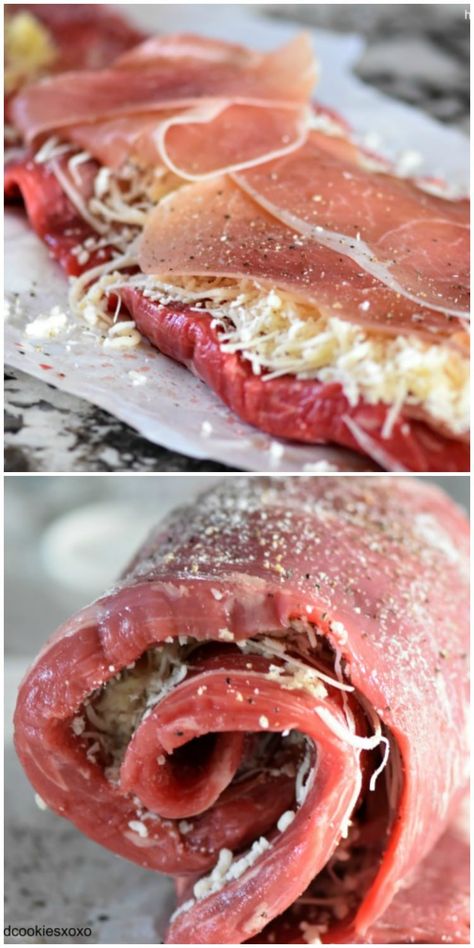 Slow Cooker Stuffed Flank Steak Stuffed Flank Steak Recipes Crock Pot, Flank Steak Freezer Meals, Stuffed Flank Steak Recipes Pinwheels, Flank Steak Roll Ups Recipes, Slow Cooker Flank Steak Recipes, Flank Steak Recipes Crock Pot, Steak Rolls Stuffed, Stuffed Flank Steak Recipes, Slow Cooker Brisket Tacos