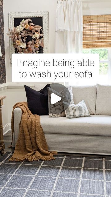 Tamara Salvetti on Instagram: "Calling all Ikea sofa owners!  Imagine you can strip your sofa and throw it in the washer like your clothes!?  I love my new Ikea sofa (thank you hubby)!  But their covers are so scratchy and rough.  @familycoverlab  to the rescue!  I have 2 of their hand made slipcovers.  Their covers actually fit better than Ikeas!  This one is a linen blend and omg is it amazing!  👉 Sofa is the Hyltarp from Ikea.  👉 Comment Sofa for link to their Etsy shop.  👉 I don't receive any commissions sharing this cover. I just love it so much!  That feeling I get after I was my sofa covers, smelling that wonderful gain fresh scent imagine me dancing!  Wait don't picture that! 😂 .  #farmhouse  #slipcovers  #slipcoversofa  #tinyroom  #smallroom  #tinyhouse  #decoronabudget  #deco Drop Cloth Sofa Cover, Ikea Hyltarp Sofa, Hyltarp Sofa, Ikea Couch Covers, Imagine Me, Ikea Sofas, Ikea Couch, Small Room Decor, Ikea Sofa