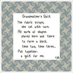 Image result for Quotes for Grandchildren for Quilt Labels Quilt Poems, Cross Stitch Patterns For Beginners, Quilters Quotes, Quilt Cross Stitch, Quilting Humor, Grandmother Quilt, Sewing Humor, Sewing Quotes, Quilting Quotes