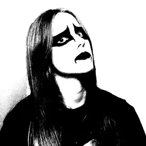 Euronymous Corpse Paint, Black Metal Fashion, Mayhem Black Metal, Mayhem Band, Corpse Paint, Goth Guys, Black Metal Art, Makeup Drawing, White Makeup