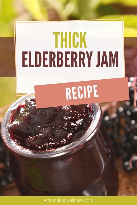 Elderberry Jam Recipe Canning, Elderberry Jam Recipe, Elderberry Jelly Recipe, Yogurt Smoothie Bowl, Elderberry Honey, Elderberry Syrup Recipe, Raspberry Jam Recipe, Elderberry Recipes, Fodmap Friendly Recipes