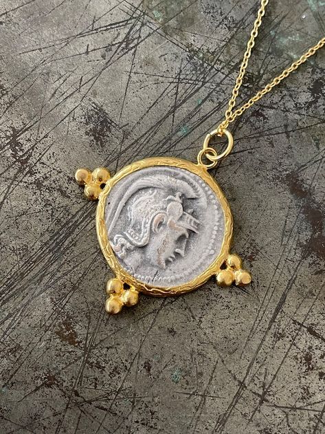 Turkish Accessories, Ancient Coin Jewelry, Ancient Coin, Gift For Woman, Medallion Necklace, Ancient Coins, Coin Jewelry, Coin Necklace, Necklace Gift