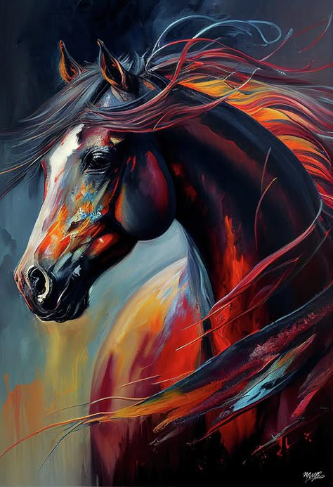 Horse paintings abstract art Home Decor Paintings Canvas, Horses Painting On Canvas, Horse Abstract Painting, Acrylic Horse Painting, Horse Art Painting, Seven Horses Painting, Equine Art Paintings, Horse Paintings Acrylic, Horse Painting On Canvas