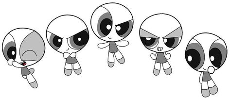 Ppg Base, Group Base, Girl Base, Powerpuff Girls Cartoon, I Can't Draw, Cartoon Body, Ppg And Rrb, Body Base Drawing, Powerpuff Girl