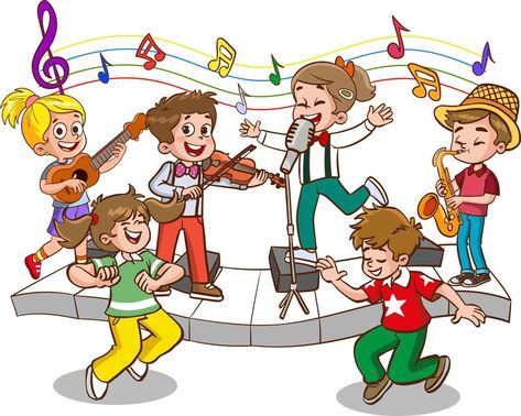 Cartoon group of children singing and dancing in the school choir Dancing Clipart, Cartoons Group, Wedding People, Search Video, The Cartoon, Cityscape Photos, Logo Banners, Nature Backgrounds, Heart With Arrow