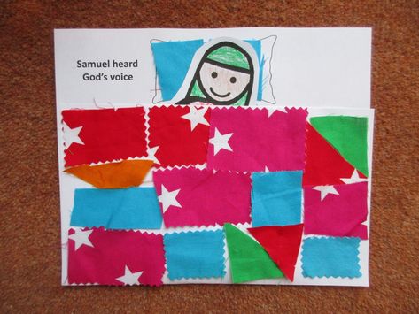 Samuel Hears Gods Voice Craft, Samuel Bible Story Craft, Hannah And Samuel Craft For Kids, Samuel Listens To God Craft, Samuel Bible Craft, Samuel Bible Story, Bible Preschool, Samuel Bible, Tent Craft