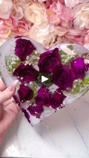 Preserving Roses In Resin, Resin Flowers Preservation, Resin Flower Preservation, Amazing Resin, How To Make Resin, Heart Blocks, Resin Crafts Tutorial, Flower Preservation, Waiting List