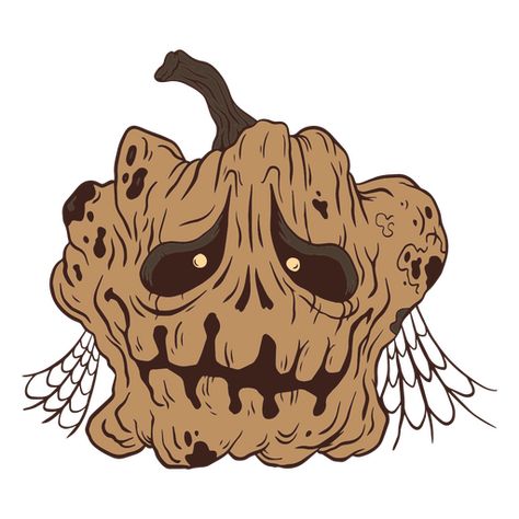 Halloween rotten pumpkin character PNG Design Rotten Pumpkin Drawing, Pumpkin Character Design, Cartoon Practice, Rotten Pumpkin, Pumpkin Cartoon, Pumpkin Character, Creepy Pumpkin, Pumpkin Drawing, Pumpkin Vector