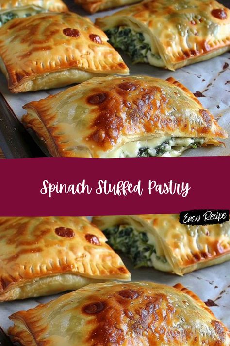 Stuffed Pastry, Mediterranean Diet, Appetizer Recipes, Spinach, Appetizer, Pastry, Easy Meals, Salad, Diet