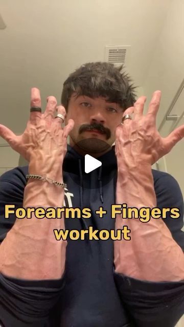 Gym | Fitness | Training on Instagram: "4 exercises for strong forearms & fingers [Via litvinov.fit/tt] . . . . . . . . #gymmotivation #fitnessmotivation #bodybuilding #explorepage #workout #exercise #ripped #aesthetics #veins #arm #fitnessfreak #forearm" Forearm Workout For Men, Forearm Veins, Strong Forearms, Finger Workout, Forearm Training, Hand Veins, Forearm Workout, Wrist Exercises, Finger Exercises