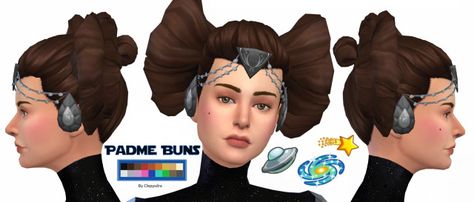 Ts4 Star Wars Cc, Star Wars Sims 4, Star Wars Cc Sims 4, Sims 4 Cc Star Wars, Sims 4 Star Wars Cc, Star Wars Marathon, Star Wars Hair, Ts4 Hair, Amidala Star Wars