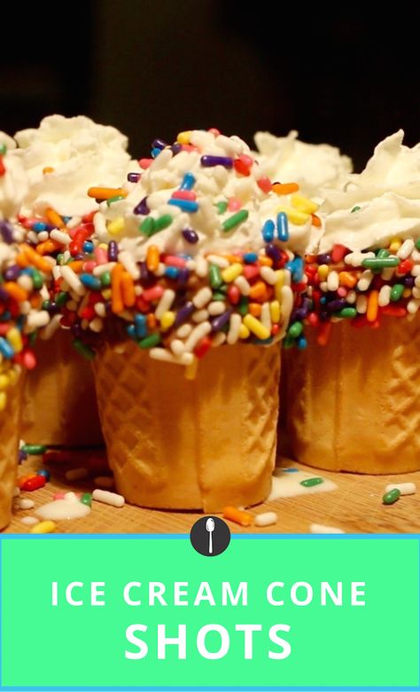 Ice Cream Shots, Ring Dunk, Ice Cream Drinks, Pudding Shots, Drink Recipes Nonalcoholic, Ice Cream Theme, Baking Basics, Shot Recipes, Take A Shot