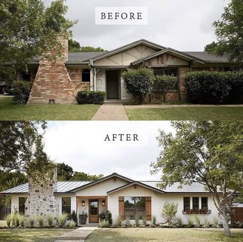 Chip Joanna Gaines, Farmhouse Exterior Design, House Makeovers, Home Exterior Makeover, Exterior Renovation, Decor Ikea, Brick Exterior House, Waco Texas, Exterior Makeover