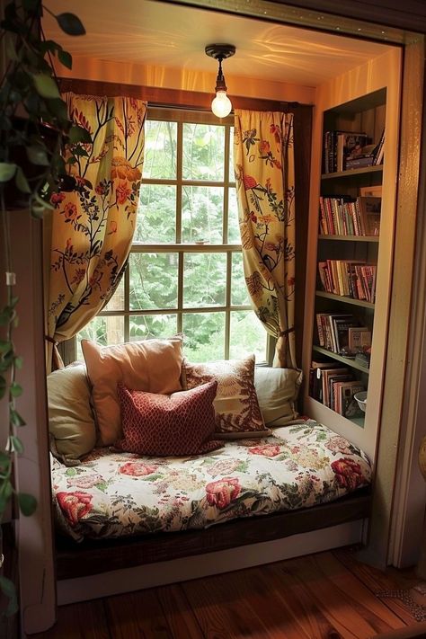 Hangout Room Ideas, Reading Nook Ideas, Reading Nook Kids, Hangout Room, Nook Ideas, Reading Nooks, Reading Corner, Cozy Reading Nook, Cozy Reading