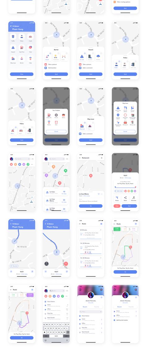 App Map Design, Map Ux Design, App Navigation Design, App Navigation, Map Ui Design, Navigation App, Ux Journey Map, Transportation Map Architecture, Mobile Navigation Ui