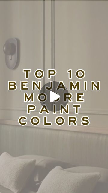 Loren Kreiss on Instagram: "Here are the top 10 paint colors from Benjamin Moore to use in your home.

1. Ivory: Cloud White
2. Taupe: Smokey Taupe
3. Beige: Fossil
4. Green: Lush
5. Blush: Whispering Wood
6. Tan: Deer Path
7. Chocolate: Appalachian Brown
8. Burgundy: Bewitched
9. Black: Midsummer Night
10. Terracotta: Terra Mauve

#paintcolors #whitepaint #interiordesigntrends #interiordesigninspiration #homeinspiration #luxuryinteriordesign #benjaminmoore #neutralinteriors #kitchencabinets" White Chocolate Paint Benjamin Moore, Deer Path Benjamin Moore, Fossil Paint Color Benjamin Moore, White Chocolate Benjamin Moore, Lush Benjamin Moore, Ivory Brown Paint, Benjamin Moore Taupe Colors, Benjamin Moore Fossil, Smokey Taupe Benjamin Moore