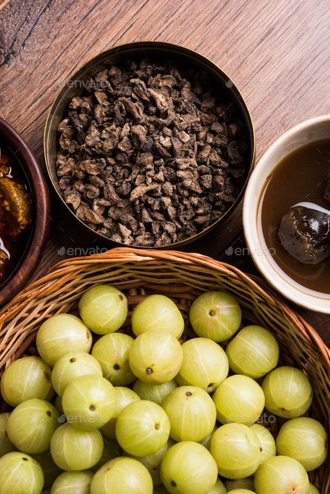 Amla or Indian Gooseberry by stockimagefactory. Amla or Indian Gooseberry by products â€?20Chyawanprash, Juice, Supari, Mouth Freshner, Murabba, Pickle #Sponsored #stockimagefactory, #products, #Chyawanprash, #Amla Indian Gooseberry, Chicken Food, Food Therapy, School Project, Ayurveda, Food Photo, Pickles, Chicken Recipes, Juice