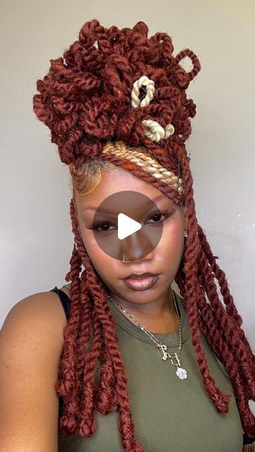 Cute Loc Updos, Bangs On Locs, Birthday Loc Styles For Women, Long Loc Styles, Hair Extentions, Stitch Braids, Dreads Styles, Loc Styles, Locs Hairstyles