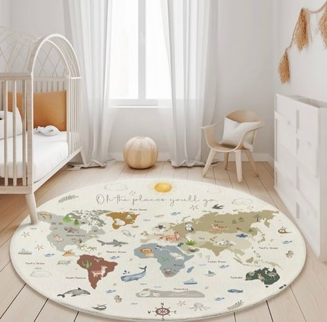 My Little Farm Round Rug is super cute and very special @babyroomwallart 🚜🐄🐑🦃🌿 • • • #farmhousestyle #farmhouse #farmdecor #farmhousedecor #farmdecals #tractor #littlebarn #walldecal #nurserywalldecal #babyboyroom #babygirlroom #babyroomwallart #babyroomdecor #babywallstickers #nurserydecals #nurserydecal #nurserydecor #safarinursery #nurserytree #babyanimals #nurserybabyanimals #roomjungledecor #nurserywallstickers #babynursery Playroom Floor, Playroom Flooring, Animal Decals, Play Rug, Printed Rug, Nursery Rug, Kids Room Rug, Nursery Rugs, Round Area Rugs