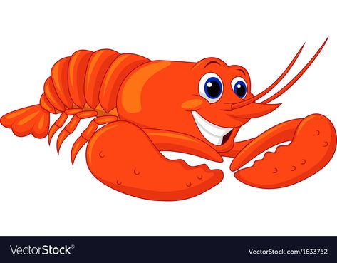 Lobster Cartoon, Lobster Tattoo, Cute Lobster, Cartoon Download, Winnie The Pooh Birthday, Noahs Ark, Art Drawings For Kids, Sea Animals, Quiet Book